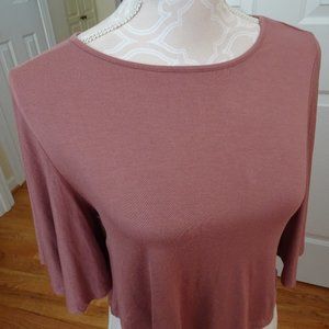 Dusty Rose Size S Cropped Top-NEW